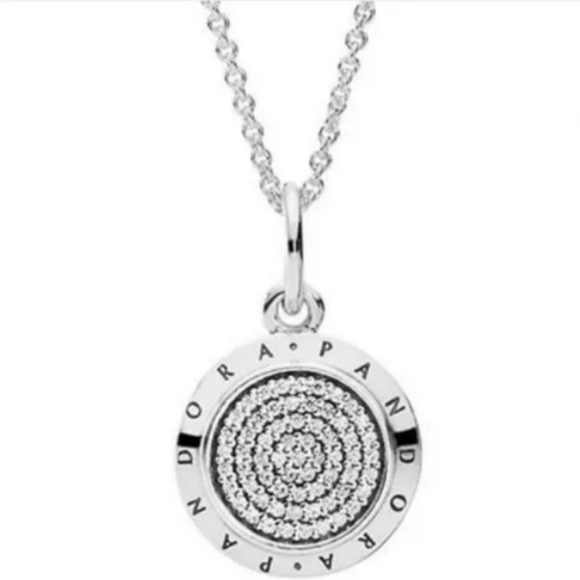 Pandora Jewelry - Pandora signature pendant silver necklace.